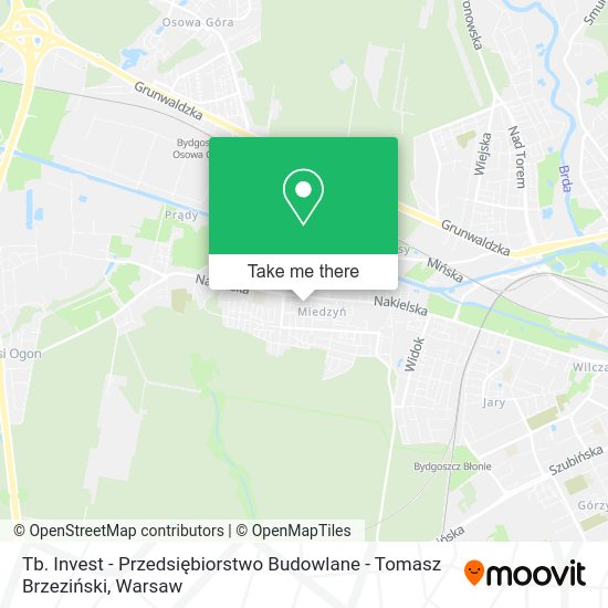 Tb. Invest - Przedsiębiorstwo Budowlane - Tomasz Brzeziński map