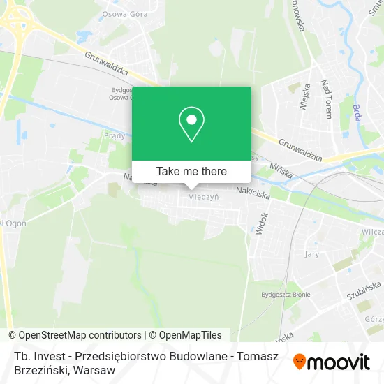 Tb. Invest - Przedsiębiorstwo Budowlane - Tomasz Brzeziński map