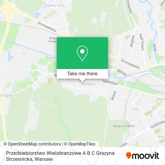 Przedsiebiorstwo Wielobranzowe A B C Grazyna Strzesnicka map