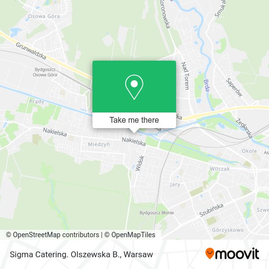 Sigma Catering. Olszewska B. map