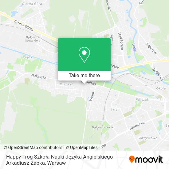 Карта Happy Frog Szkoła Nauki Języka Angielskiego Arkadiusz Żabka