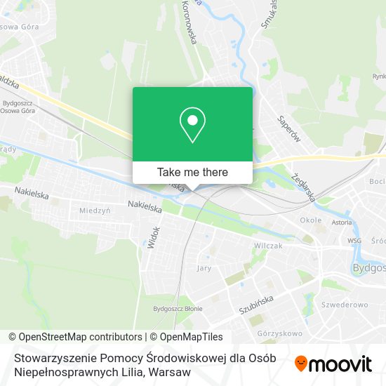 Stowarzyszenie Pomocy Środowiskowej dla Osób Niepełnosprawnych Lilia map