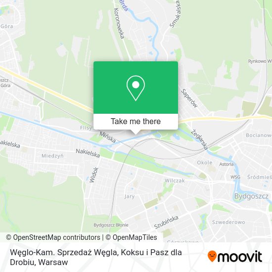 Węglo-Kam. Sprzedaż Węgla, Koksu i Pasz dla Drobiu map