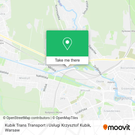 Карта Kubik Trans Transport i Usługi Krzysztof Kubik