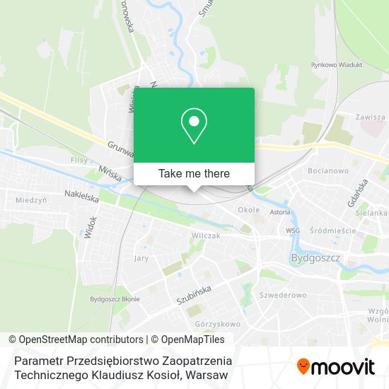 Parametr Przedsiębiorstwo Zaopatrzenia Technicznego Klaudiusz Kosioł map