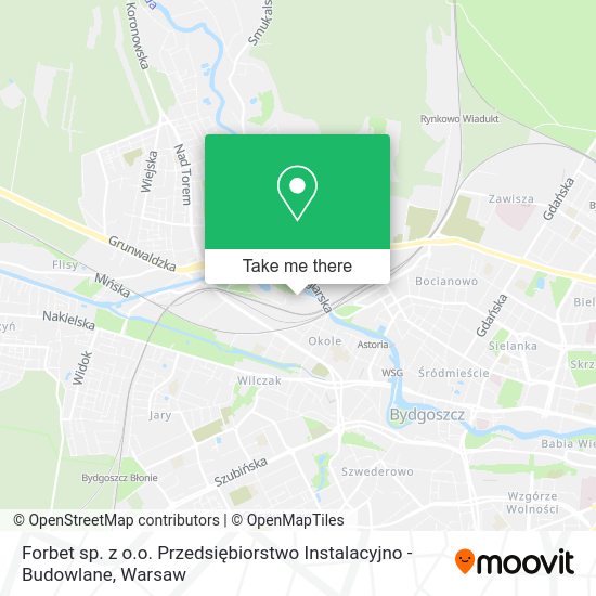 Forbet sp. z o.o. Przedsiębiorstwo Instalacyjno - Budowlane map