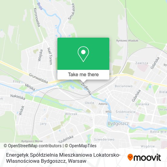 Energetyk Spółdzielnia Mieszkaniowa Lokatorsko-Własnościowa Bydgoszcz map