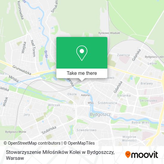 Карта Stowarzyszenie Miłośników Kolei w Bydgoszczy