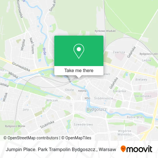 Jumpin Place. Park Trampolin Bydgoszcz. map