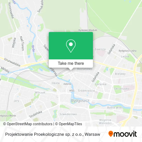 Карта Projektowanie Proekologiczne sp. z o.o.