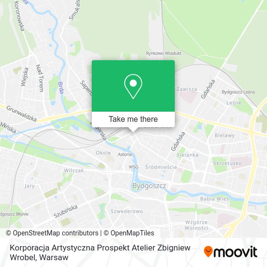 Korporacja Artystyczna Prospekt Atelier Zbigniew Wrobel map