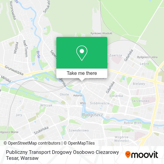 Publiczny Transport Drogowy Osobowo Ciezarowy Tesar map