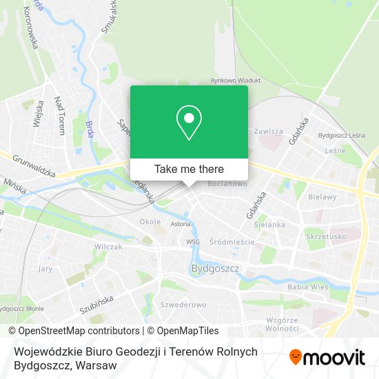 Wojewódzkie Biuro Geodezji i Terenów Rolnych Bydgoszcz map