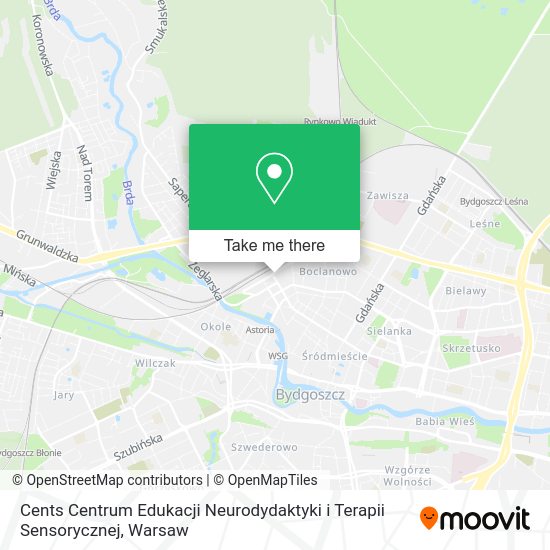 Cents Centrum Edukacji Neurodydaktyki i Terapii Sensorycznej map