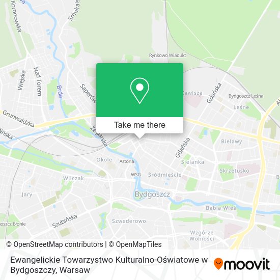 Ewangelickie Towarzystwo Kulturalno-Oświatowe w Bydgoszczy map