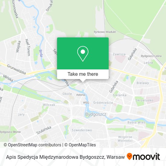 Apis Spedycja Międzynarodowa Bydgoszcz map