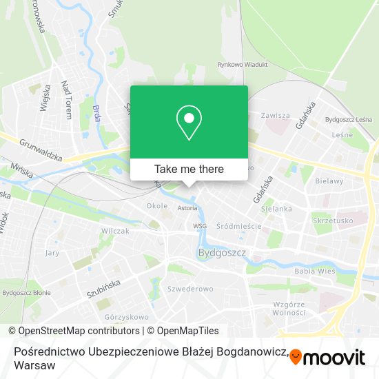 Pośrednictwo Ubezpieczeniowe Błażej Bogdanowicz map