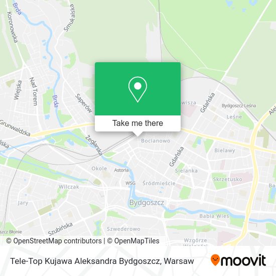 Tele-Top Kujawa Aleksandra Bydgoszcz map