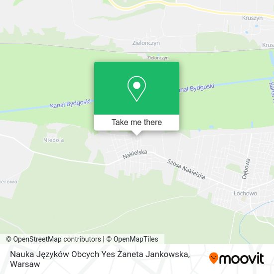 Nauka Języków Obcych Yes Żaneta Jankowska map