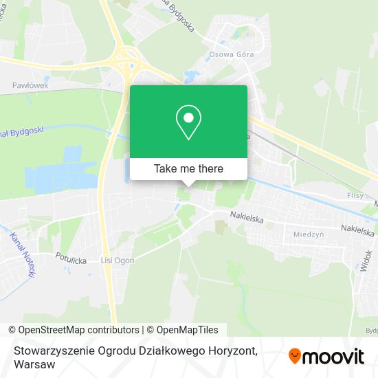 Stowarzyszenie Ogrodu Działkowego Horyzont map