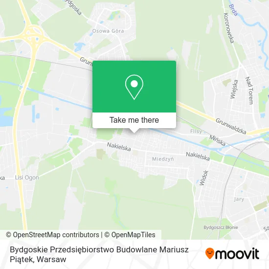 Bydgoskie Przedsiębiorstwo Budowlane Mariusz Piątek map
