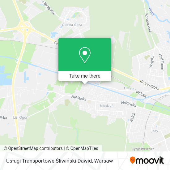 Usługi Transportowe Śliwiński Dawid map