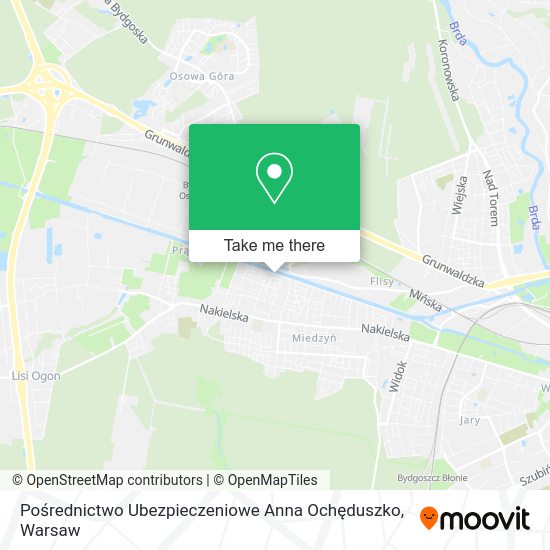 Pośrednictwo Ubezpieczeniowe Anna Ochęduszko map