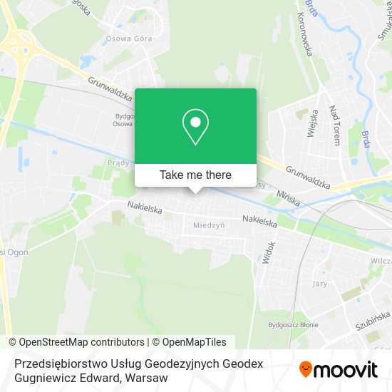 Przedsiębiorstwo Usług Geodezyjnych Geodex Gugniewicz Edward map