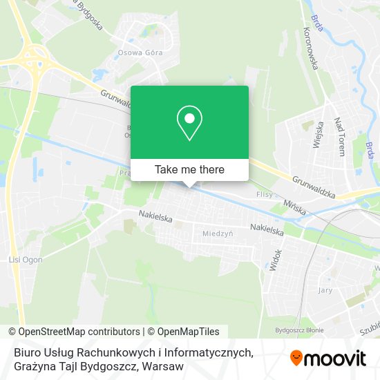 Biuro Usług Rachunkowych i Informatycznych, Grażyna Tajl Bydgoszcz map