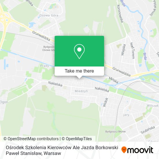 Ośrodek Szkolenia Kierowców Ale Jazda Borkowski Paweł Stanisław map