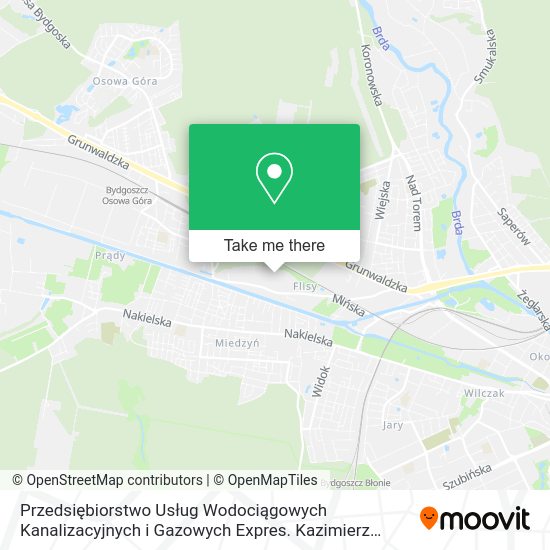 Przedsiębiorstwo Usług Wodociągowych Kanalizacyjnych i Gazowych Expres. Kazimierz Puchalski map