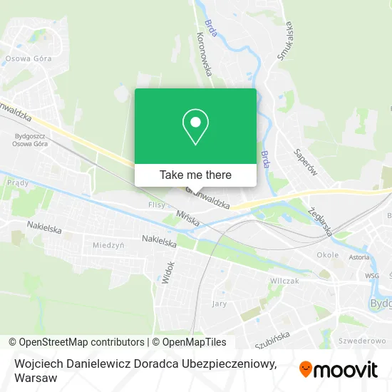Wojciech Danielewicz Doradca Ubezpieczeniowy map