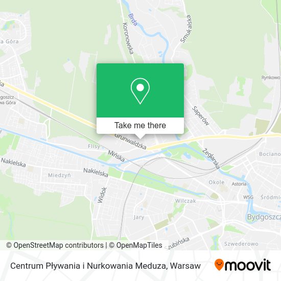 Centrum Pływania i Nurkowania Meduza map