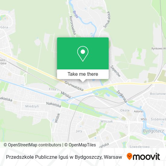 Przedszkole Publiczne Iguś w Bydgoszczy map