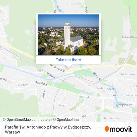 Parafia św. Antoniego z Padwy w Bydgoszczy map