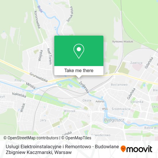 Usługi Elektroinstalacyjne i Remontowo - Budowlane Zbigniew Kaczmarski map