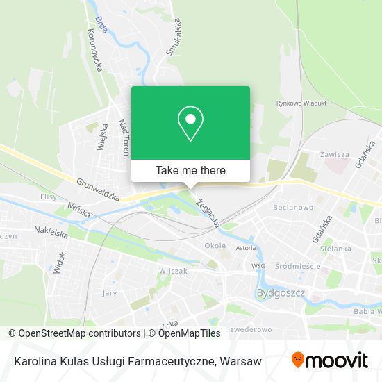 Karolina Kulas Usługi Farmaceutyczne map