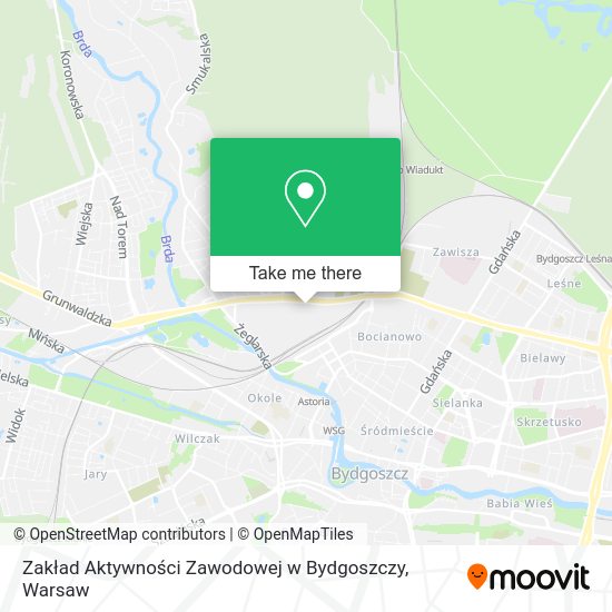 Zakład Aktywności Zawodowej w Bydgoszczy map