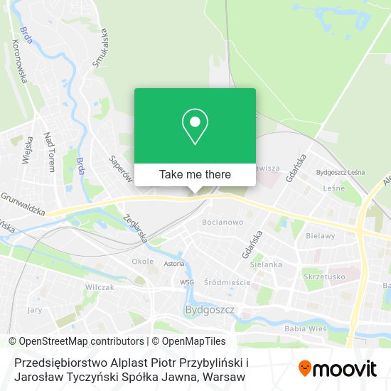 Przedsiębiorstwo Alplast Piotr Przybyliński i Jarosław Tyczyński Spółka Jawna map