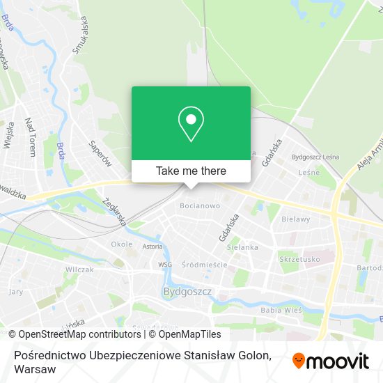 Pośrednictwo Ubezpieczeniowe Stanisław Golon map