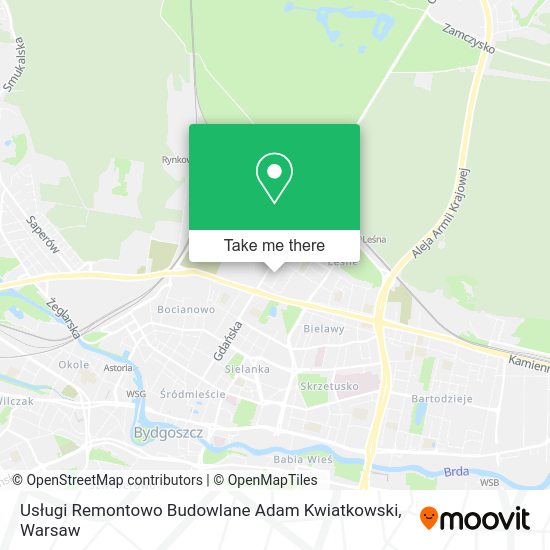 Usługi Remontowo Budowlane Adam Kwiatkowski map