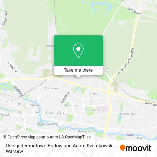 Usługi Remontowo Budowlane Adam Kwiatkowski map