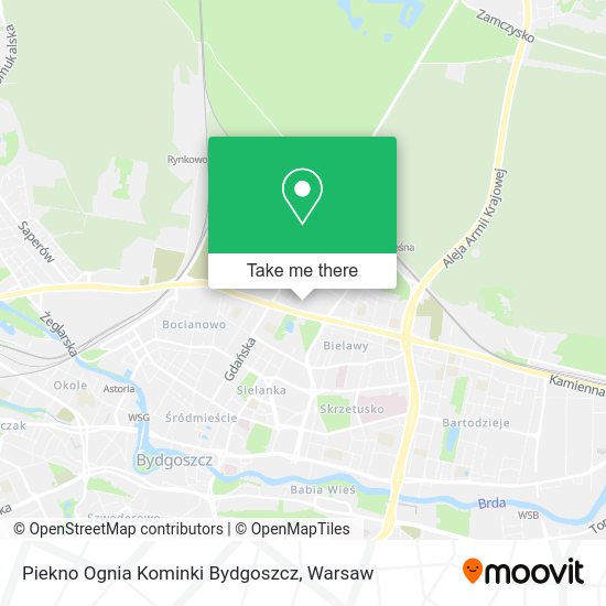 Piekno Ognia Kominki Bydgoszcz map