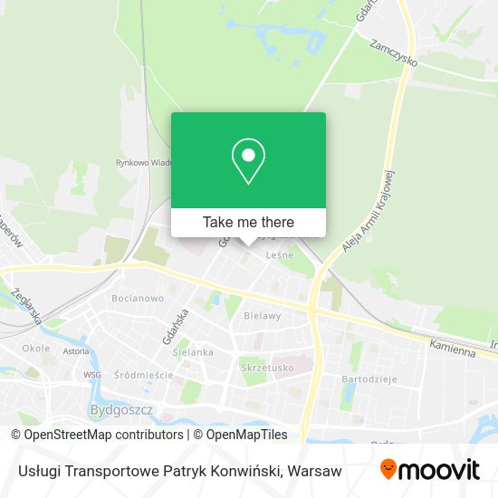 Usługi Transportowe Patryk Konwiński map