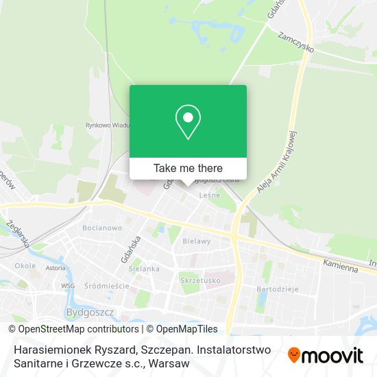 Harasiemionek Ryszard, Szczepan. Instalatorstwo Sanitarne i Grzewcze s.c. map