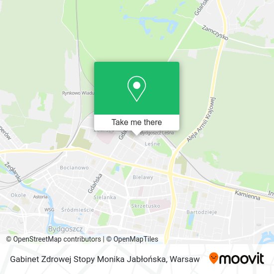 Gabinet Zdrowej Stopy Monika Jabłońska map