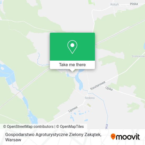 Gospodarstwo Agroturystyczne Zielony Zakątek map