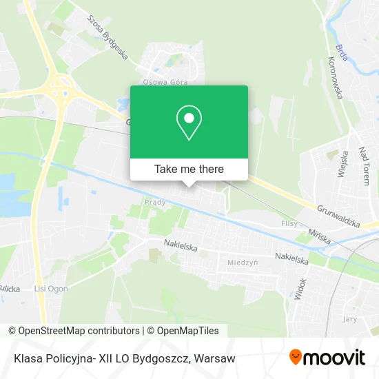 Klasa Policyjna- XII LO Bydgoszcz map