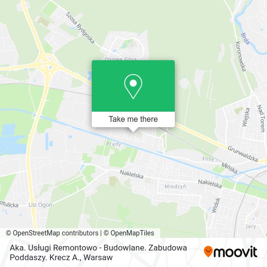 Aka. Usługi Remontowo - Budowlane. Zabudowa Poddaszy. Krecz A. map