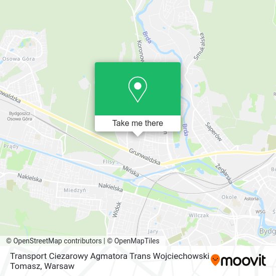 Карта Transport Ciezarowy Agmatora Trans Wojciechowski Tomasz